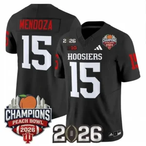 Indiana Hoosiers #15 Fernando Mendoza Black Jersey