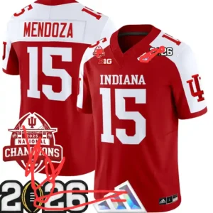 Indiana Hoosiers #15 Fernando Mendoza Red Alternate Jersey