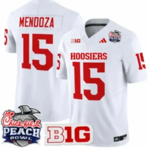 Indiana Hoosiers #15 Fernando Mendoza White Jersey