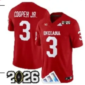 Indiana Hoosiers #3 Omar Cooper Jr. Red Jersey
