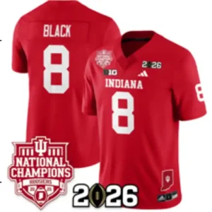Indiana Hoosiers #8 Kaelon Black Red Jersey