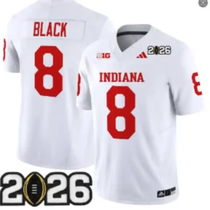 Indiana Hoosiers #8 Kaelon Black White Jersey