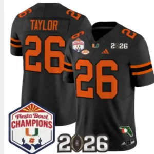 Miami Hurricanes #26 Sean Taylor Black Jersey