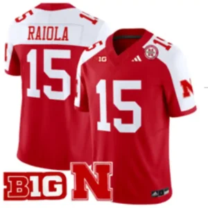 Nebraska Cornhuskers #15 Dylan Raiola Red Alternate Jersey