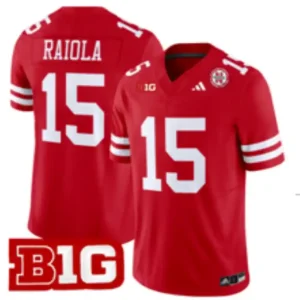 Nebraska Cornhuskers #15 Dylan Raiola Red Jersey