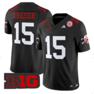 Nebraska Cornhuskers #15 Tommie Frazier Black Jersey