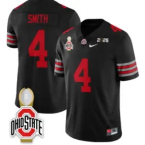 Ohio State Buckeyes #4 Jeremiah Smith Black Jersey