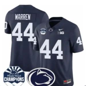 Penn State Nittany Lions #44 Tyler Warren Navy Jersey