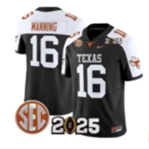 Texas Longhorns #16 Peyton Manning Black Jersey