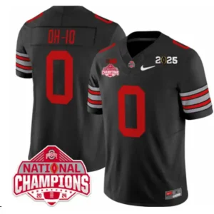 Ohio State Buckeyes #0 OH-IO Black Jersey