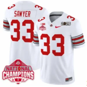 Ohio State Buckeyes #33 Jack Sawyer White Jersey